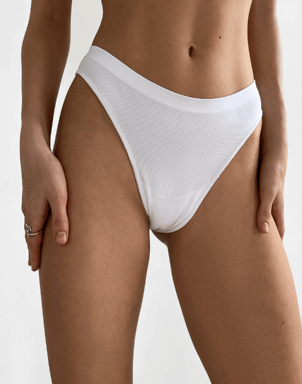 Бразиліана seamless, базові, вертикальне плетіння, білі - Фото 1