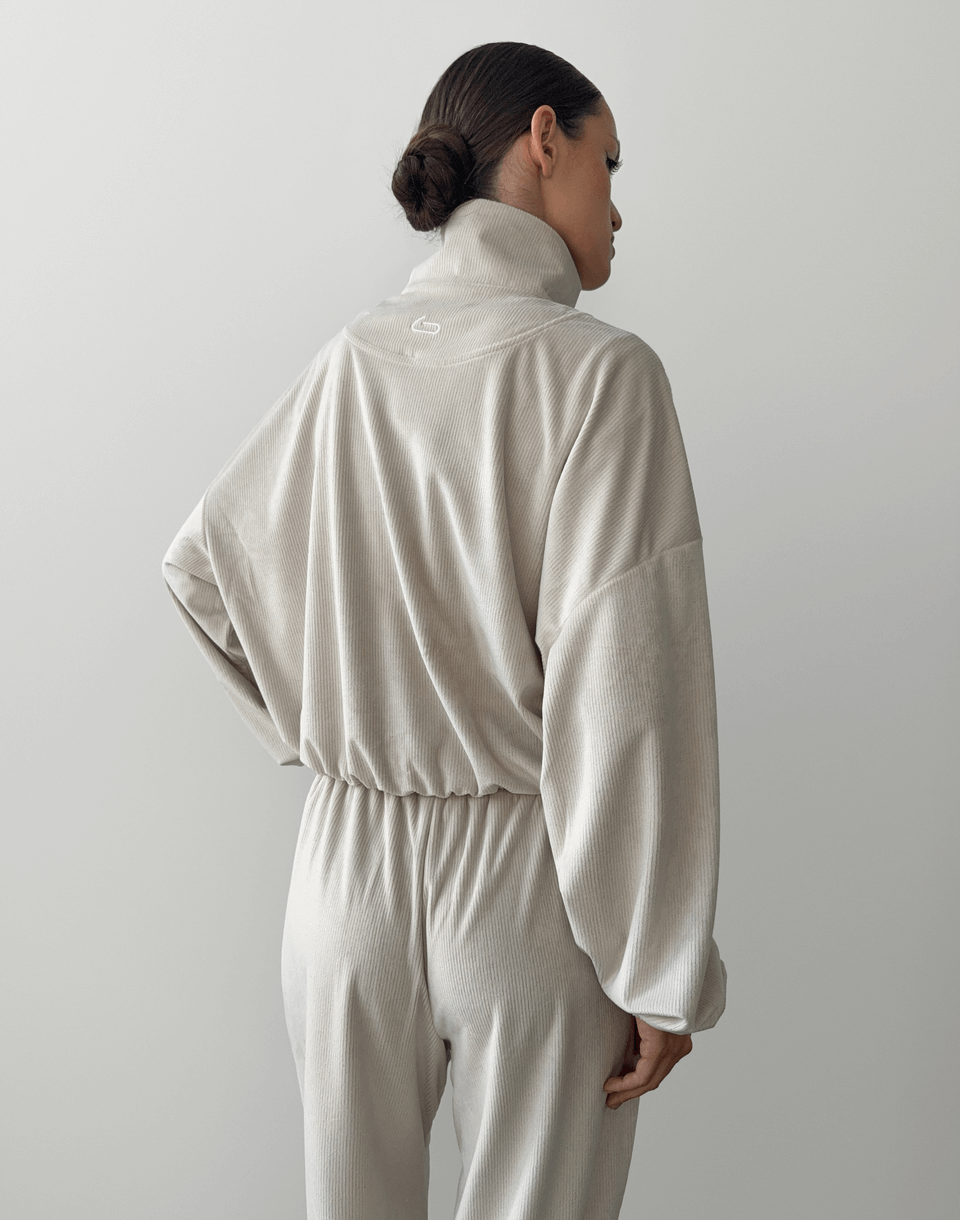 Світшот на блискавці до середини, молочний - Фото 2