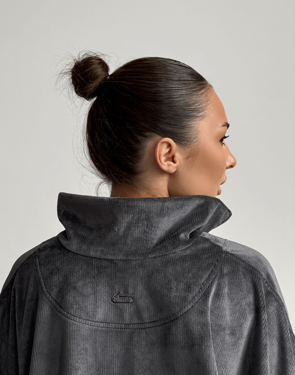 Світшот на блискавці до середини, графітовий - Фото 2