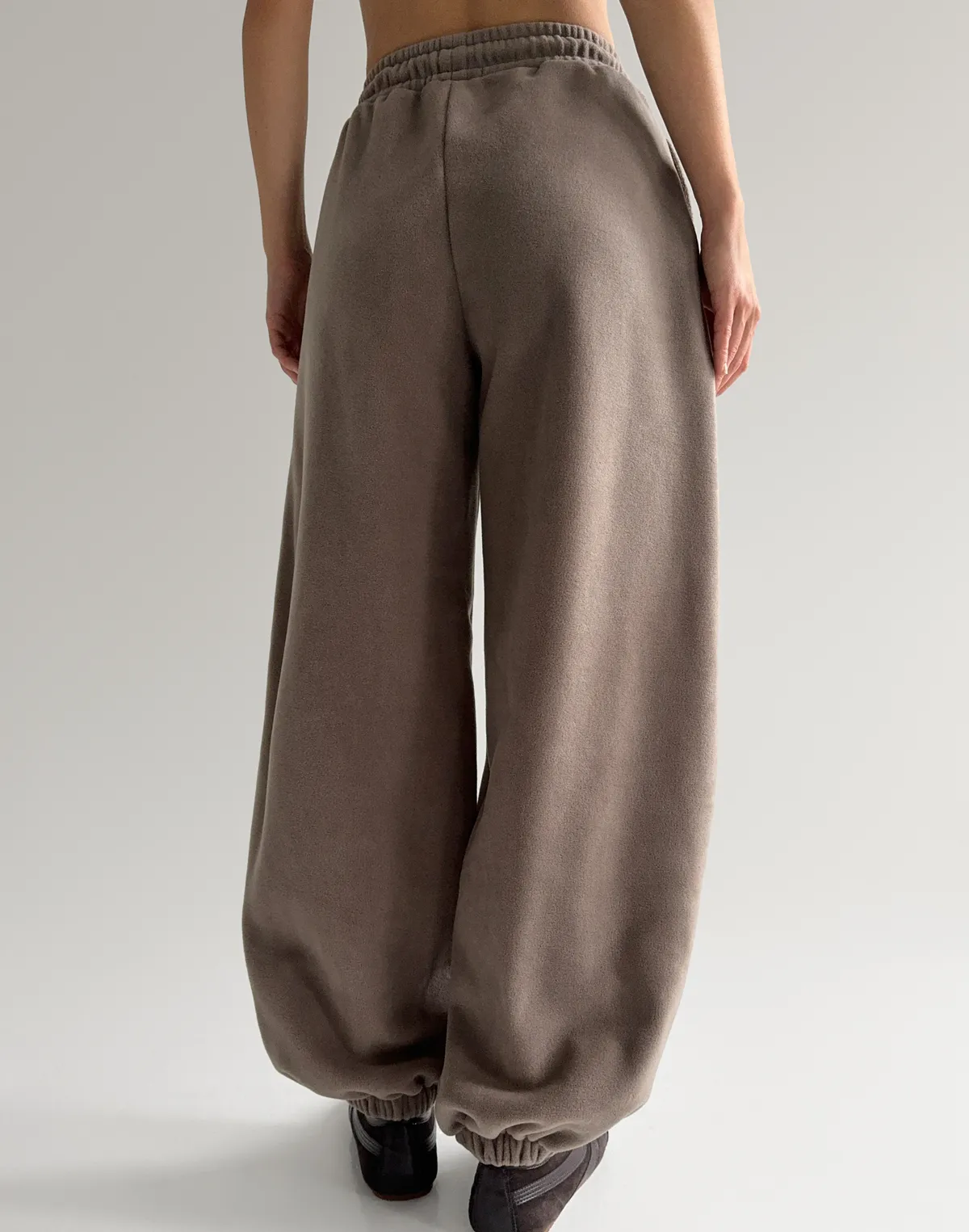 Джогери флісові оверсайз зимові, капучіно - Фото 2