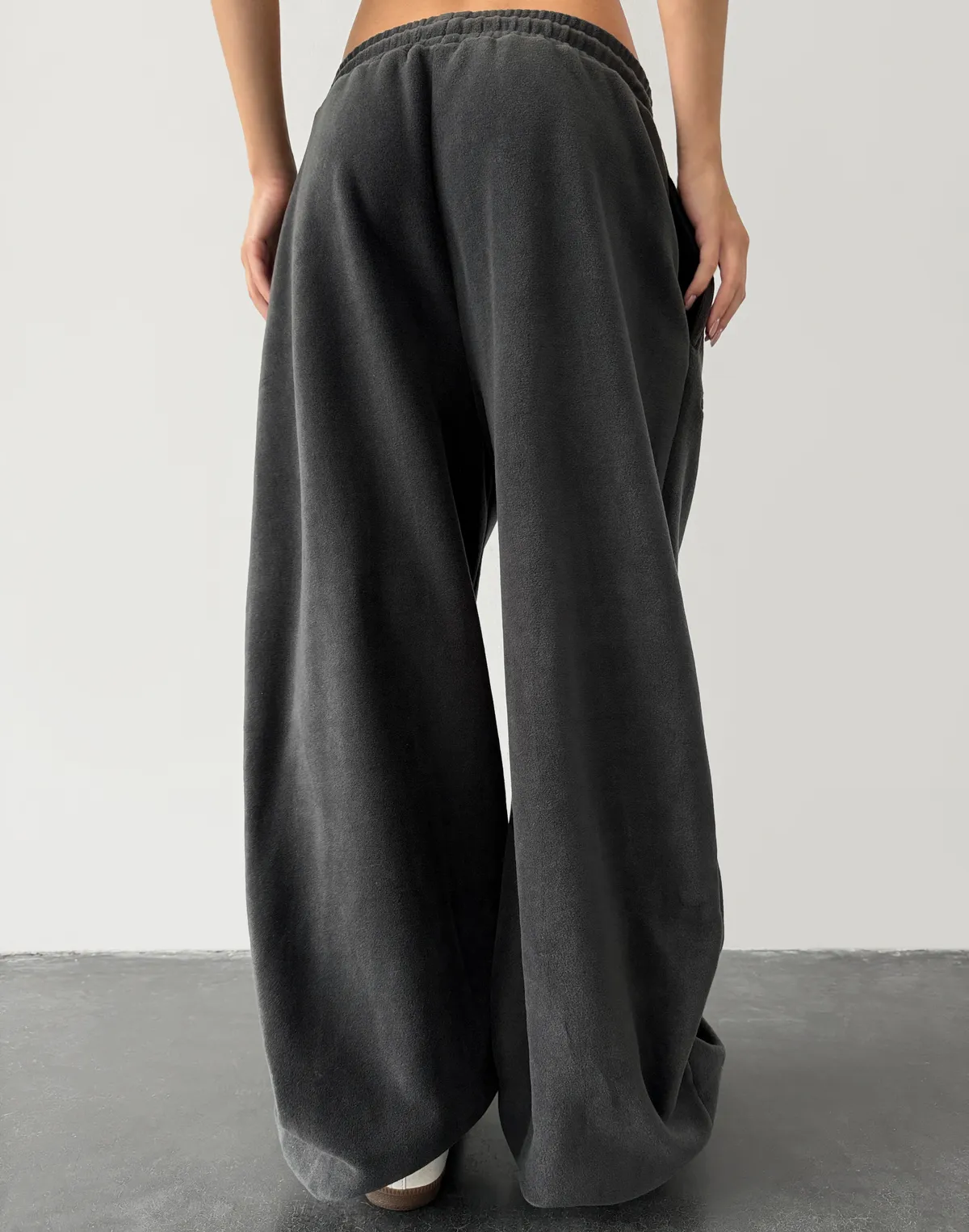 Джогери флісові оверсайз зимові, графітові - Фото 2