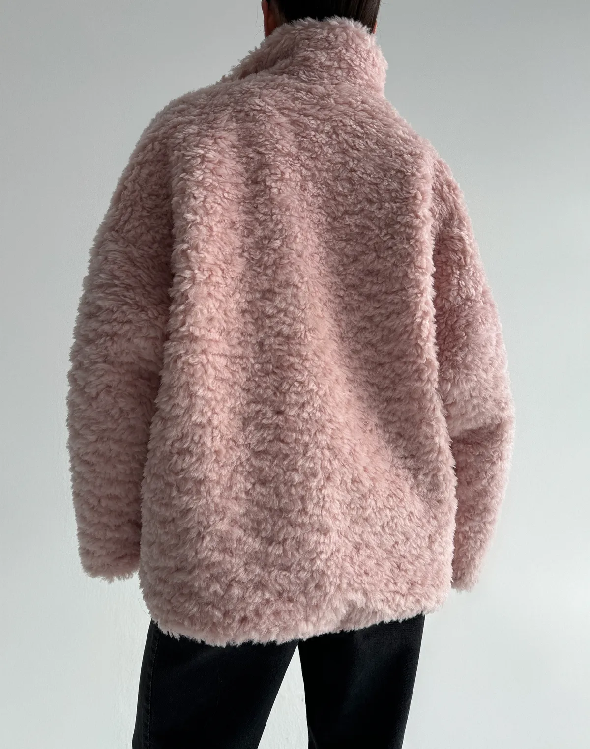 Зіпер тедді з натуральної 100% вовни, рожевий - Фото 2